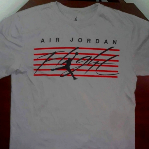 Air Jordan Iconic Flight Gray T-Shirt L - Picture 1 of 2